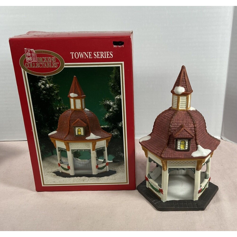 Dickens Collectables Towne Series Christmas Village Gazebo in box